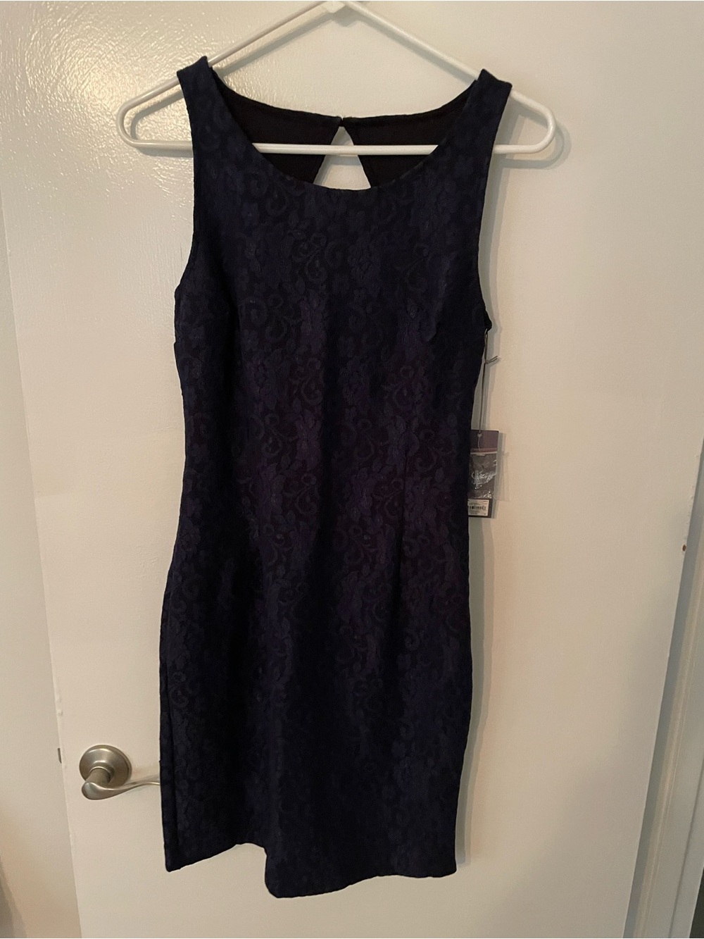 Jennifer Lopez navy blue lace dress size 4 new